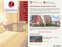 Tablet Screenshot of hotelquintana.com.ar